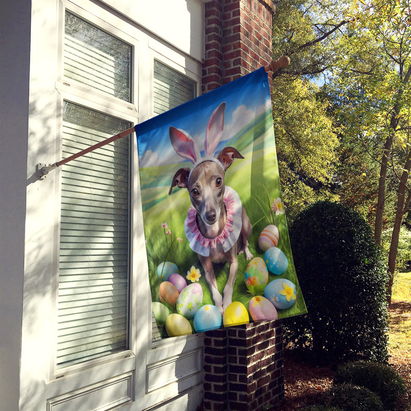 Easter Egg Hunt Double Sided 40'' H x 28'' W Polyester Easter House Flag