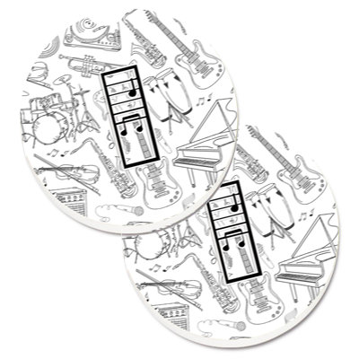 Sous-verre musical letter note