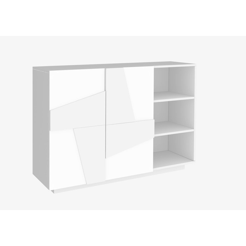 Longford 121 Cn Wide Sideboard, White