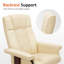 Fauteuil inclinable pivotant Padang Sidempuan, fauteuil de loisirs multi-positions avec dossier réglable, similicuir-1027847933