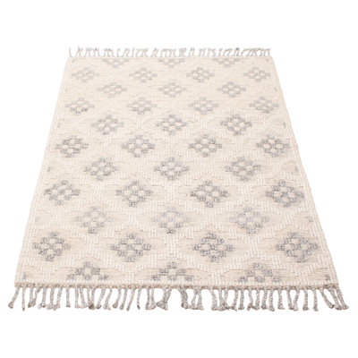 Tapis beige unique 5 pi 3 po x 7 pi 4 po Sienna