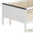 Space-Saving Wood Daybed With Storage Shelves, Comfortable Upholstered Backrest, USB Port & Roll-Out Trundle Bed-2067698639