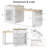 Kitchen Island with Power Outlet, Double-Side Storage and 2 Drawers-1071583744