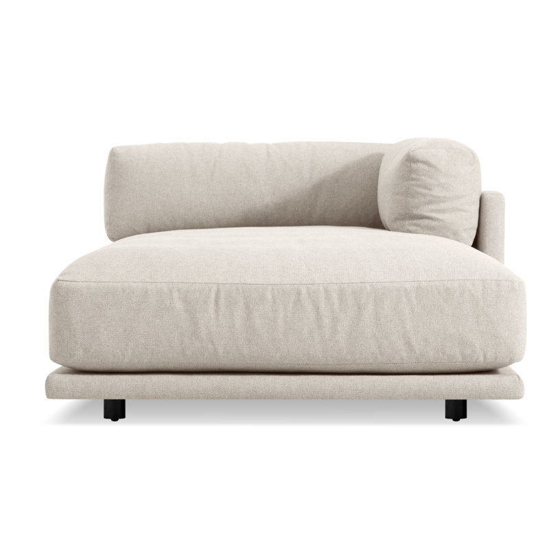 Sunday Chaise Lounge, Right Hand Facing, Sanford Natural Linen