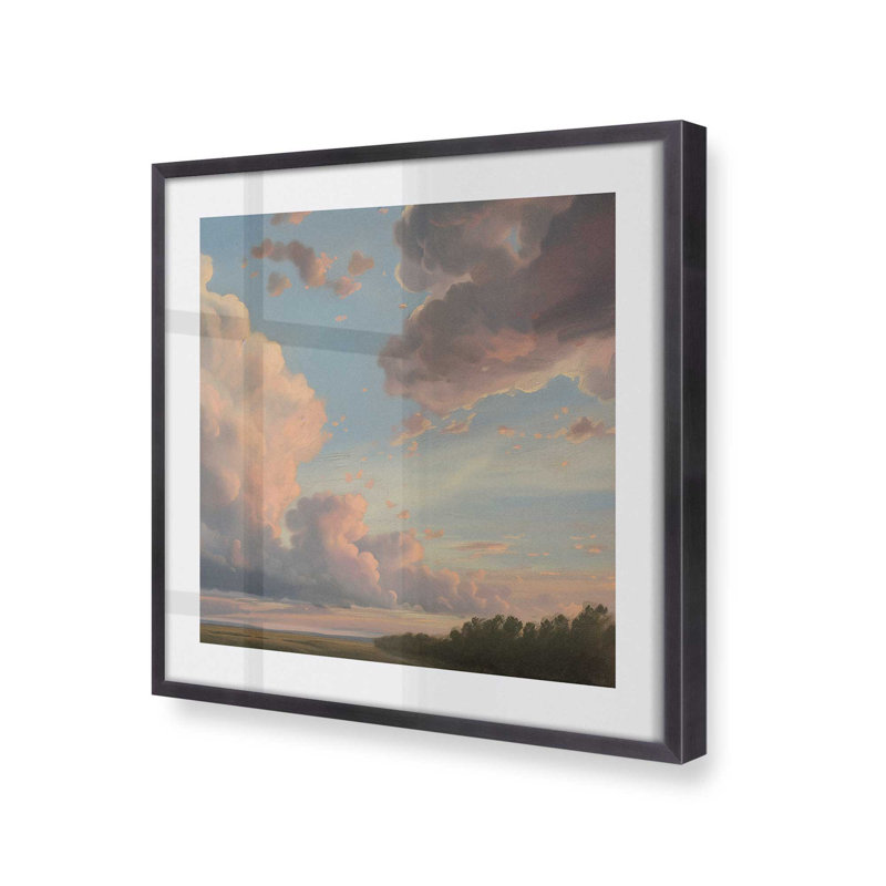 Brilliant Skies II, reproduction, Cadre en zinc patiné, H 17,75 po x l 17,75 po