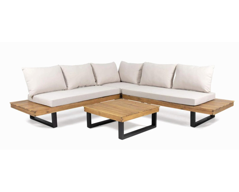 Sebastian 4-Piece Sofa Set, Beige