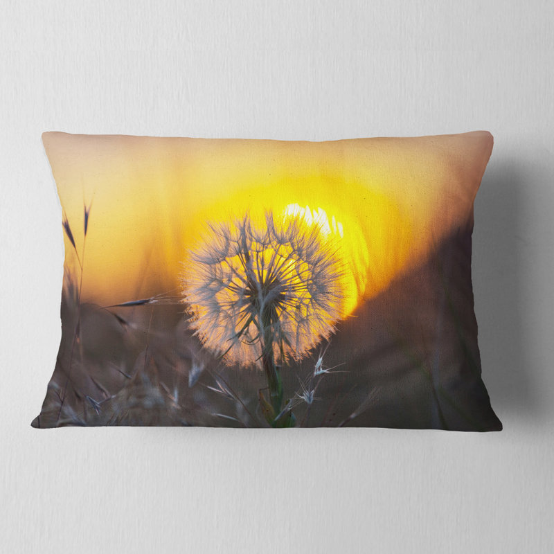 Coussin lombaire floral