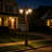 Outdoor Post Light Dusk To Dawn Sensor 3-head Outdoor Lamp (Full)  Built-in Outlet