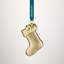 Stocking Golden Ornament