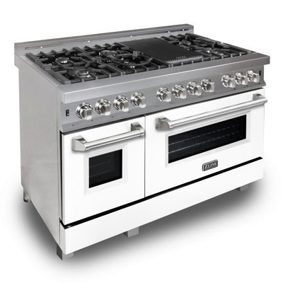 ZLINE 6,0 pieds cubes Pi. Cuisinière Legacy Dual Combustible avec plaque de cuisson au gaz et 2 fours électriques