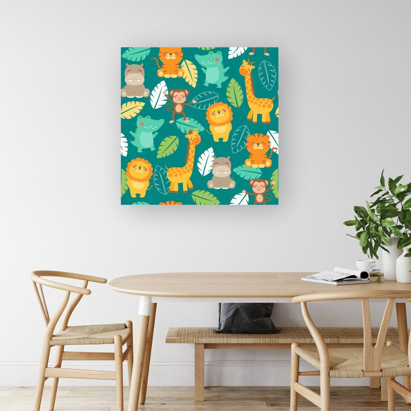 JUNGLE ANIMALS - Wrapped Canvas Print