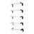 5Pcs Wall Mounted Ladder For Home Safety