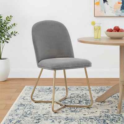 Ainhoa 15.25'' H Linen Upholstered Side Chair