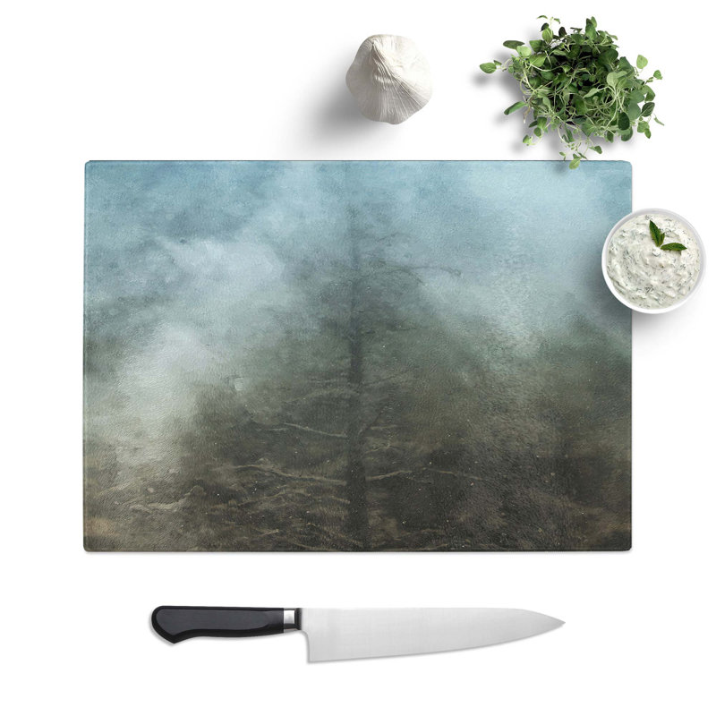 Tempered Glass Tree in Boulder Colorado in Abstract Chopping Board, 28.5 cm W x 20 cm L