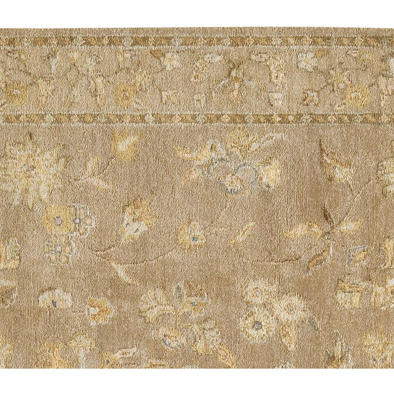 Hand Knotted Oriental Area Rug in Cream/Ivory, Rectangle 8' x 10'