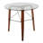 Trilogy Mid-century Modern Round Dinette Table in Wood With Clear Glass Top By Corrigan Studio®-1306214354