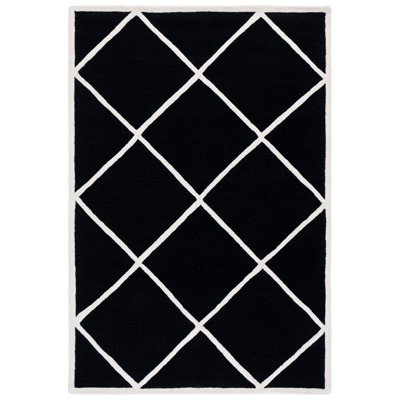 Sanyla Hand Tufted Wool Geometric Rug