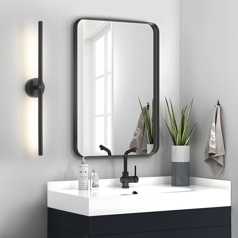 Jaiman 2-Light 31'' LED 4000K Vanity Light Bath Bar for Bathroom, Matte Black