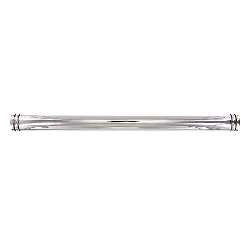 Archimedes Appliance Pull, Polished Nickel, Black