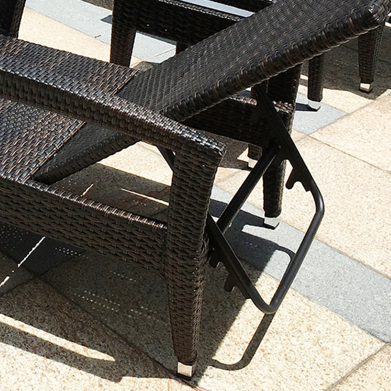Lashanya Outdoor Wicker Chaise Lounge