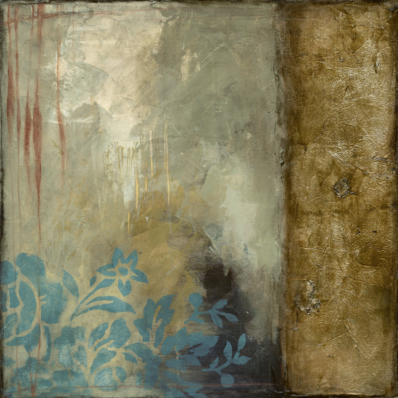 Teal Patina III by Jennifer Goldberger - Wrapped Canvas Print, 76cm H x 76cm W