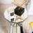 Melle Silver Mirrored Side Table  Round Lamp Table