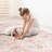 Washable Low-pile Area Rug, Beige, Non-slip Mat, Non-shedding, Foldable, & Pet , For Bedroom, Living Room, Dining Kitchen Beige 5x8 Washable, Structure, Non-slip, Suited Kitchen, Room Beautification-241940518