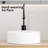 Small Bathroom Sink, 14 Inch Round Porcelain Ceramic Vessel Vertical Stripes, Effortless Upkeep For Vanity Cabinet White With Cost - Effective Renovation