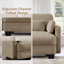 Canapé modulaire modulaire en chenille Camel