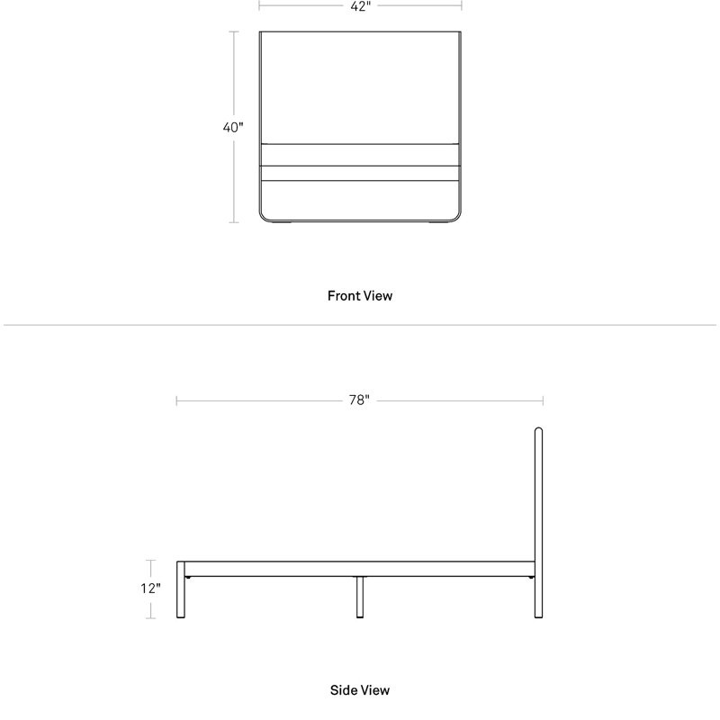 Me Time Upholstered Bed, Twin