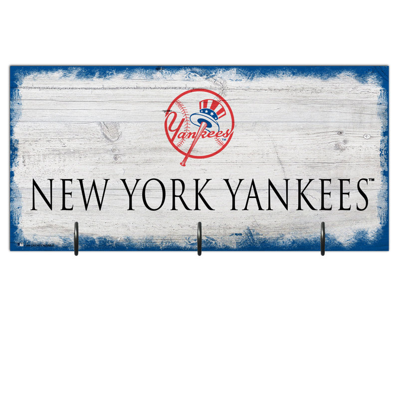 3 - Hook Wall Mounted Coat Rack, Yankees