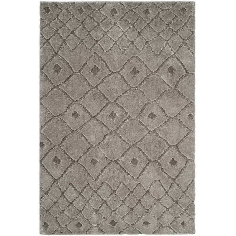 Atisha Shag Performance Geometric Rug, Rectangle 4' x 6'
