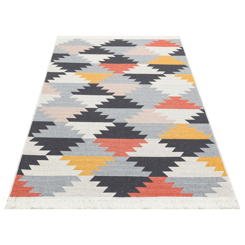 Selina Cotton Flatweave Area Rug, Runner 80 x 300cm