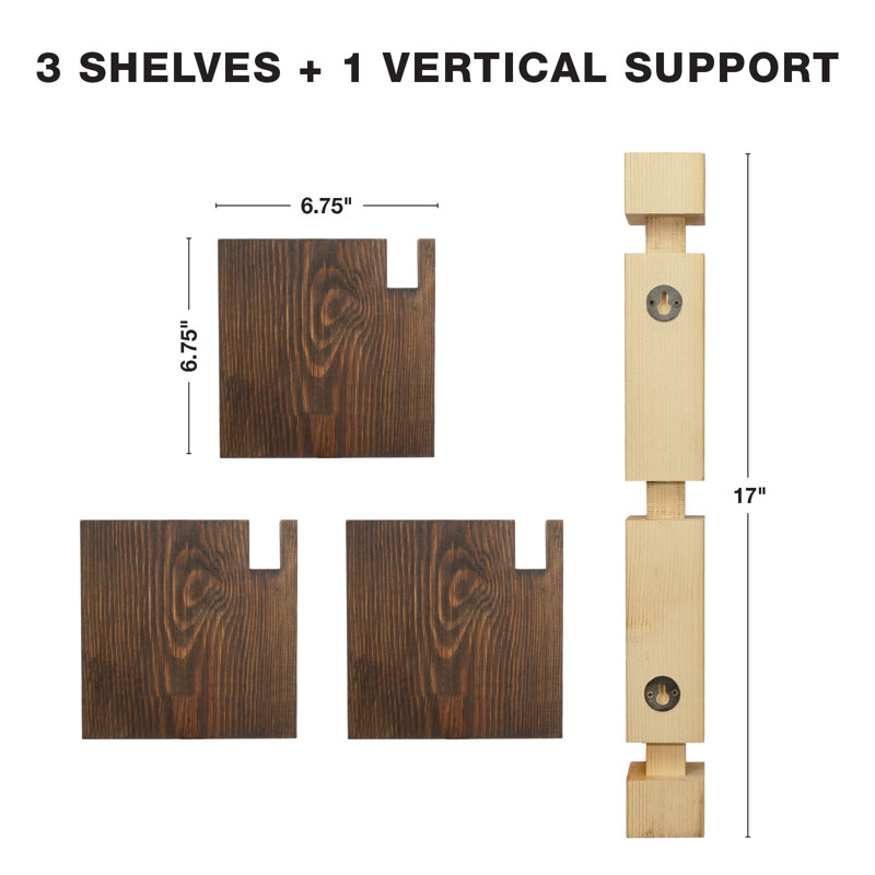 Krasen Wood Bracket Shelf