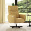 Fauteuil inclinable électrique pivotant, inclinable électrique avec charge USB et de type C, fauteuil d'appoint pivotant en velours pivotant à 360 °, pour le bureau à domicile et le salon, facile à assembler, jaune-133095014-133095016