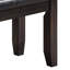 Polyvalent noir et banc avec rangement pratique pour le couloir moderne