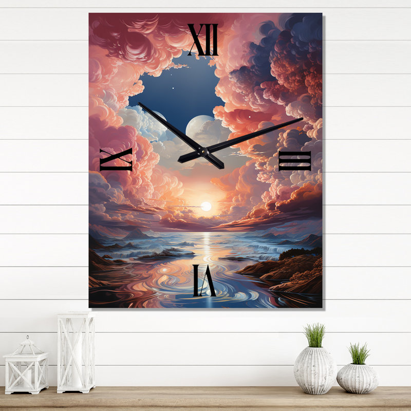 Horloge murale Clouds Sunset, Petit