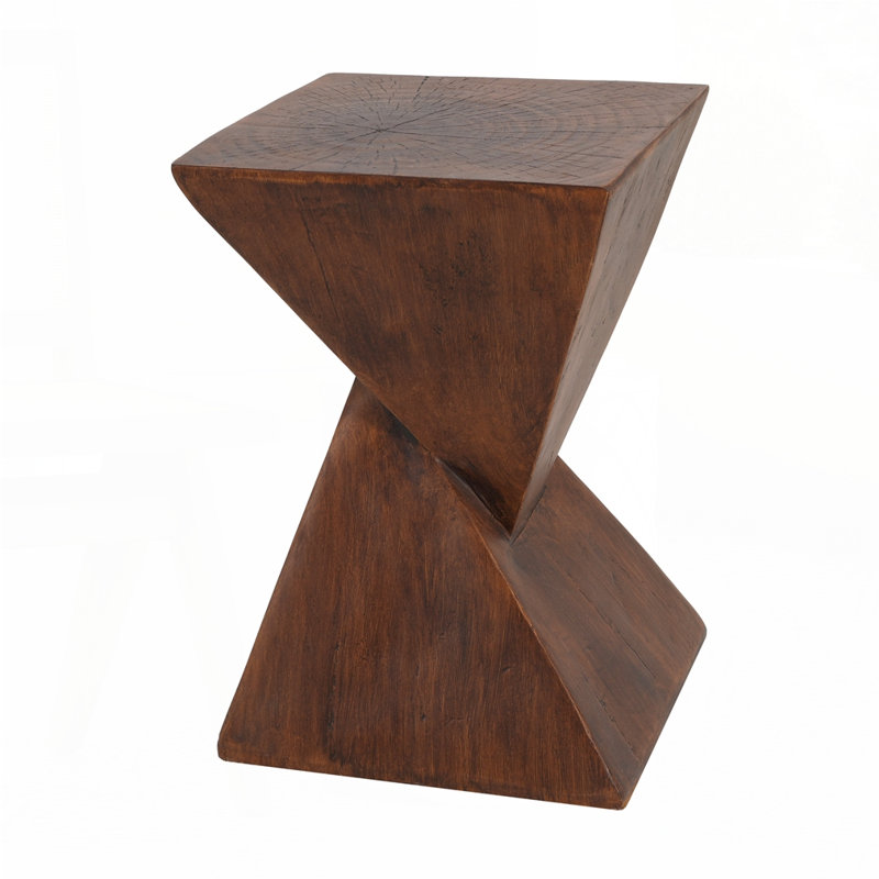 Modern Side Table, Dark Brown