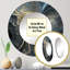 Miroir mural rond en aluminium Allayna