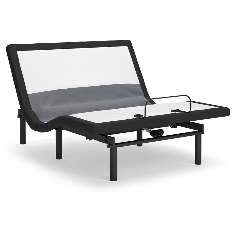 Black Adjustable Base with Lumbar Support and Audio System
