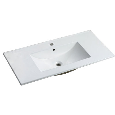 36 Inch Ceramic Sink For Bathroom Vanity,Top Sink Only