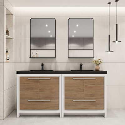 Catori 72" Double Bathroom Vanity Set