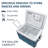 Ivation 47.5 Quarts Serving Station / Cart Cooler with wheels