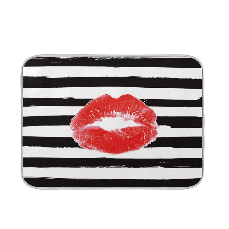 https://assets.wfcdn.com/im/17858738/resize-h755-w755%5Ecompr-r85/2255/225577544/Red+Lips+Kiss+Dish+Drying+Mat.jpg