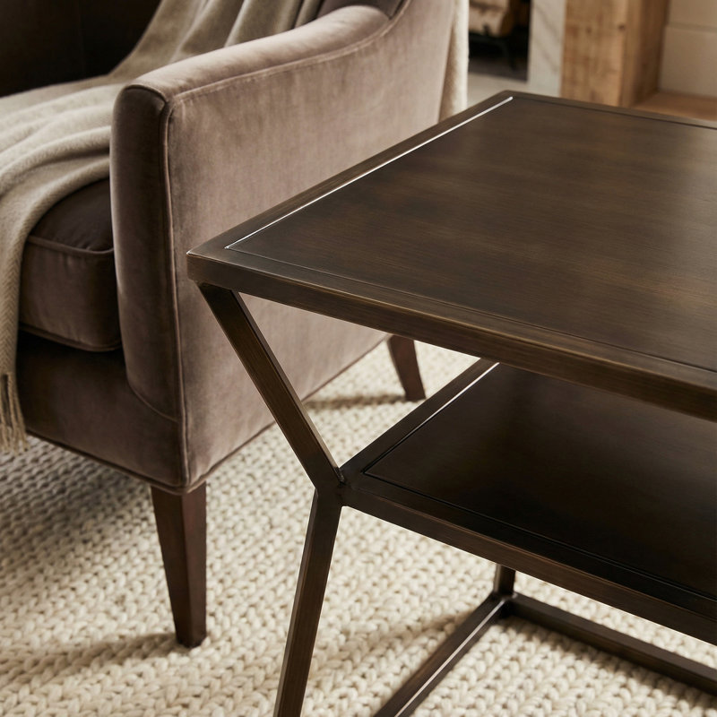 Adama Solid Wood Top End Table