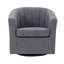 Fauteuil demi-tonneau pivotant en tissu Arleyne-1501514905