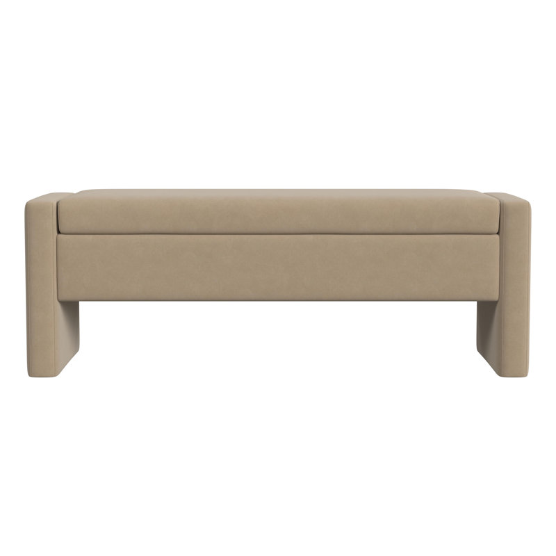 Banc de rangement Ebern Designs Copenhagen Jaylisse, Plush Cream