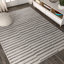 Tapis rayé gris / crème Phares-1829908879