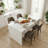 Modern Upholstered Dining Chair (Set of 4, BROWN)-517816390