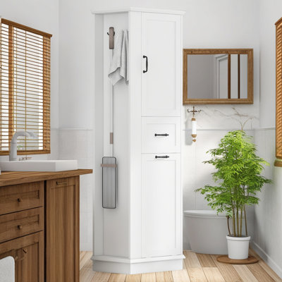 Armoire de rangement de salle de bain avec tablettes réglables?